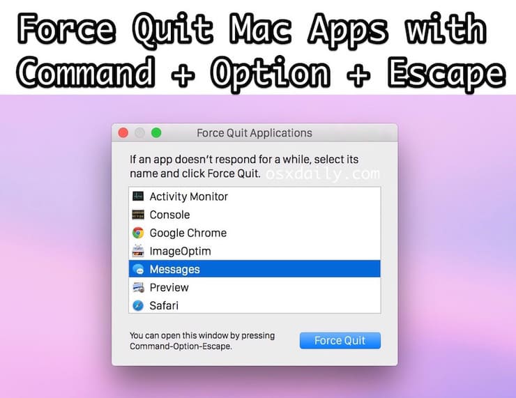 How to force open unresponsive apps on mac computer